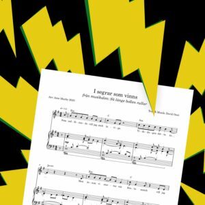 Noter på låten I segrar som vinns från musikalen Så länge bollen rullar.